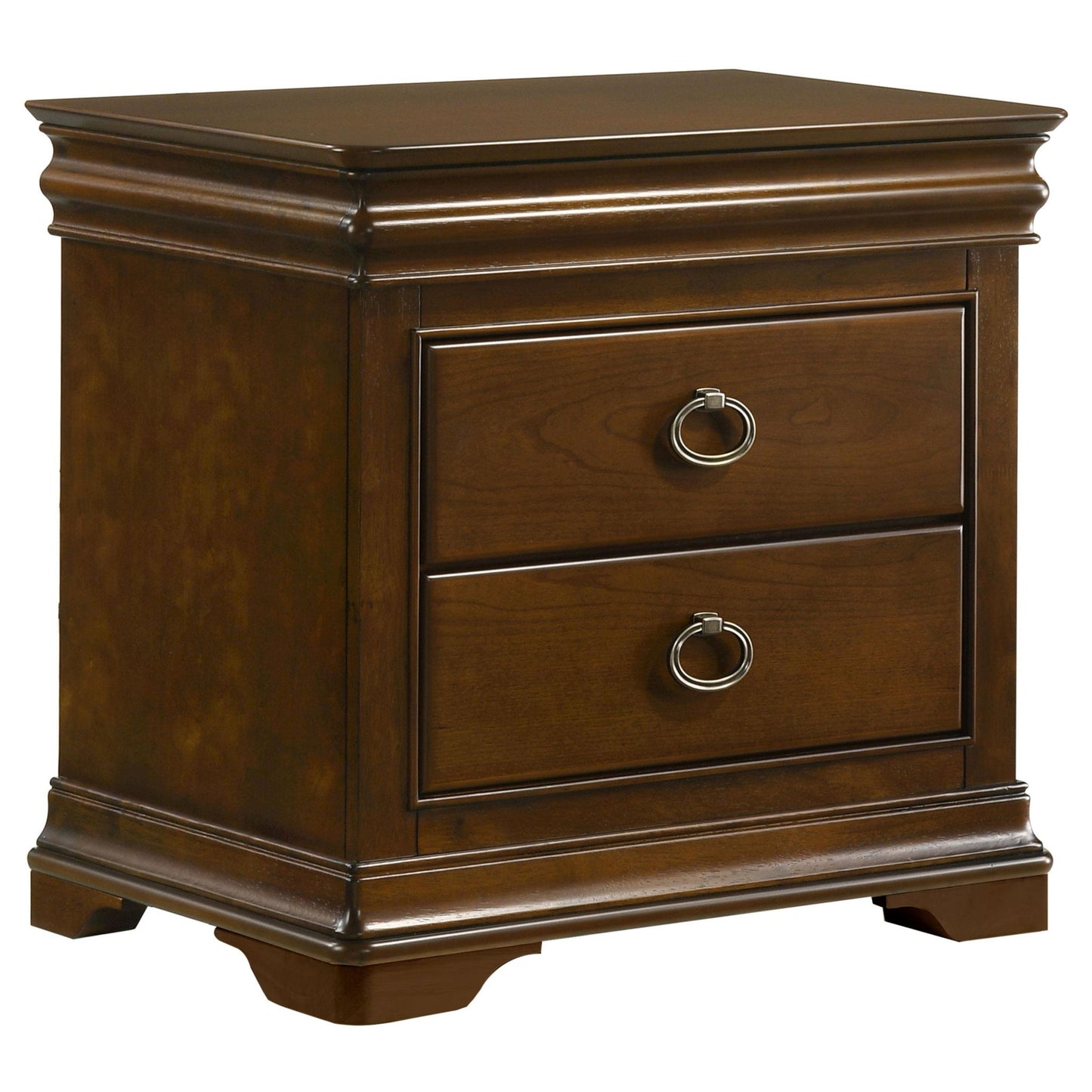 Garland 2-drawer Nightstand Bedside Table Brown Cherry