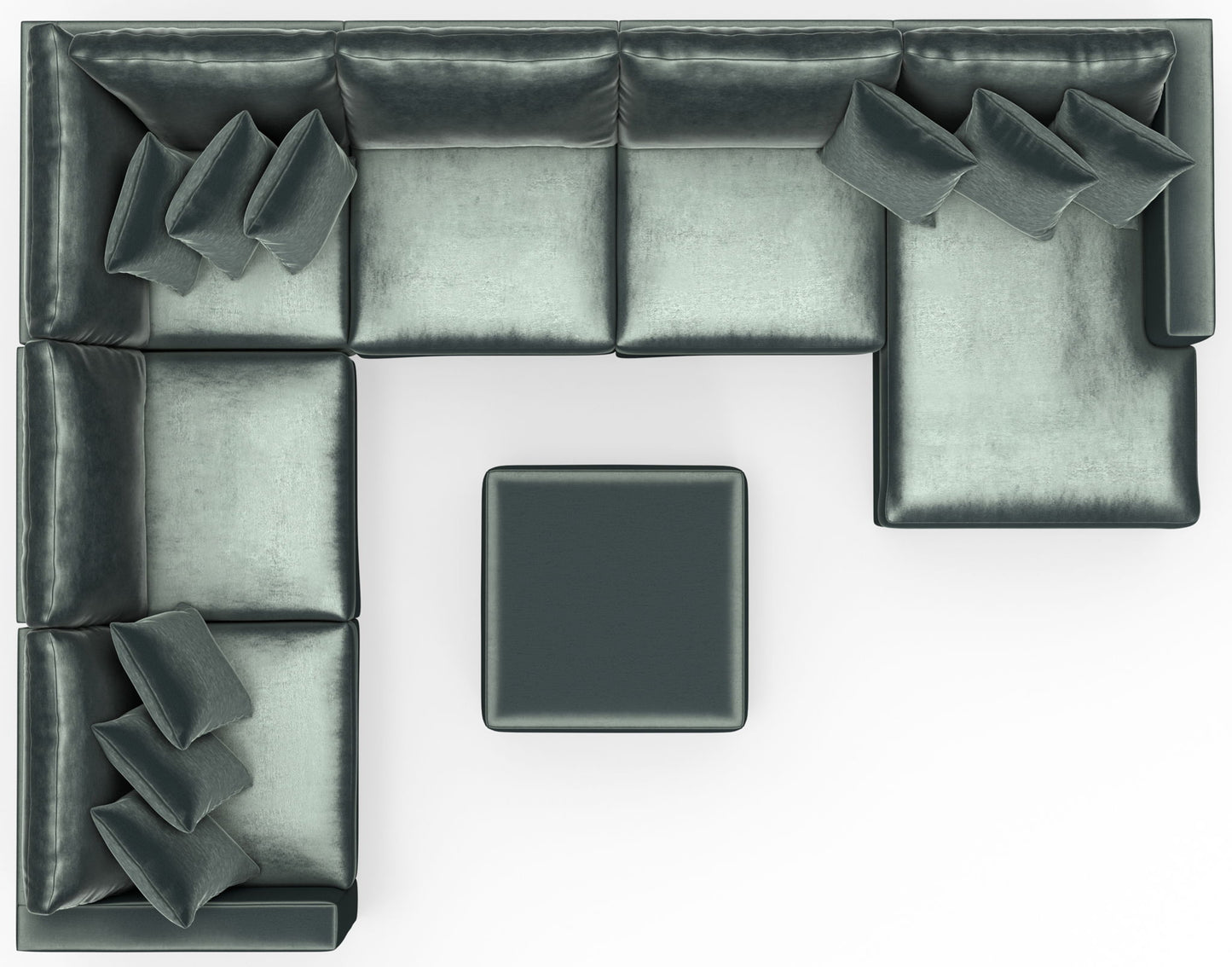 Remington - Modular Sofa And Cocktail Ottoman - Pine