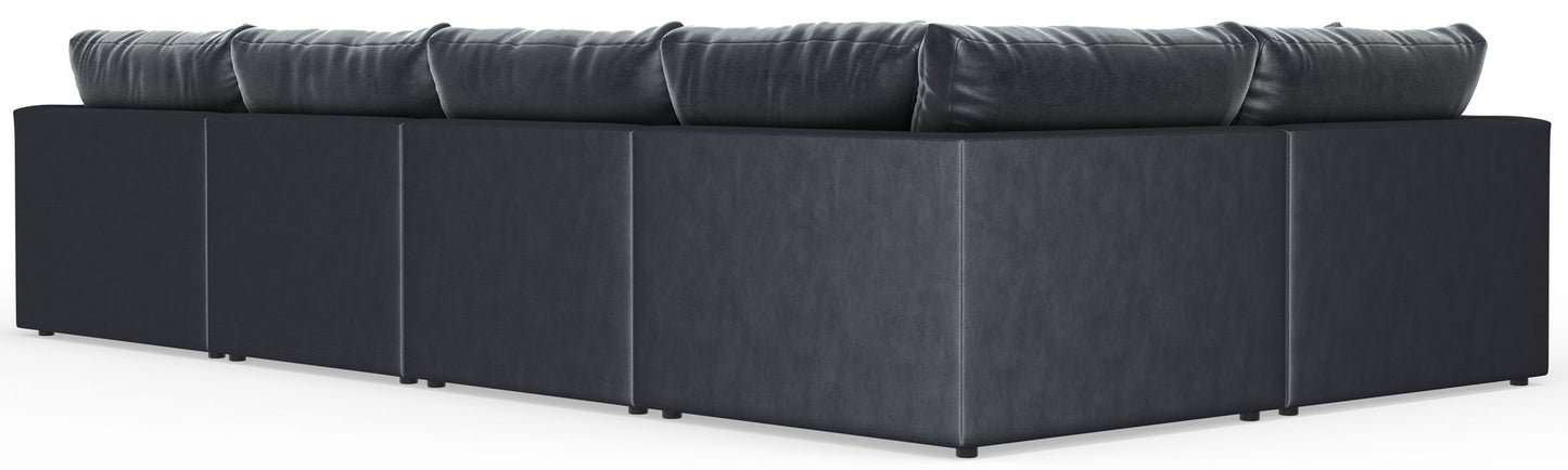 Remington - Modular Sofa And Cocktail Ottoman - Slate