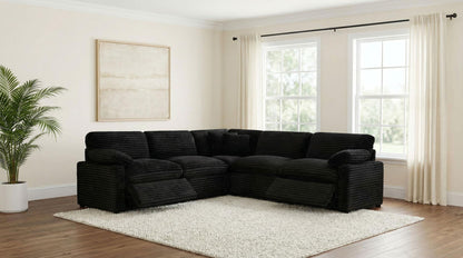 Collins 5-piece Modular Power Reclining Sectional Black