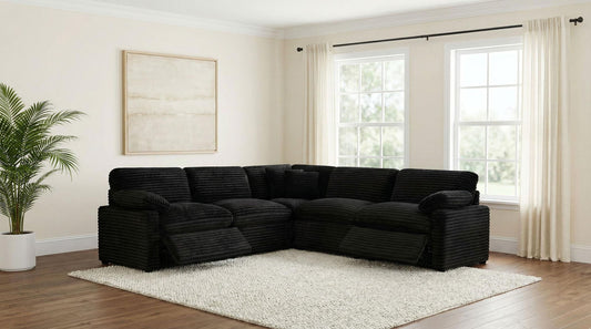 Collins 5-piece Modular Power Reclining Sectional Black