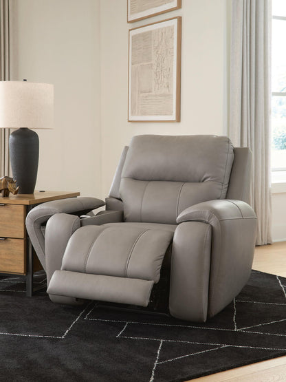 Real Moments - Power Recliner With Audio Seating - Ash