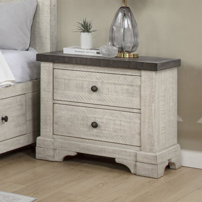Augusta - Two Drawer Nightstand With USB Port