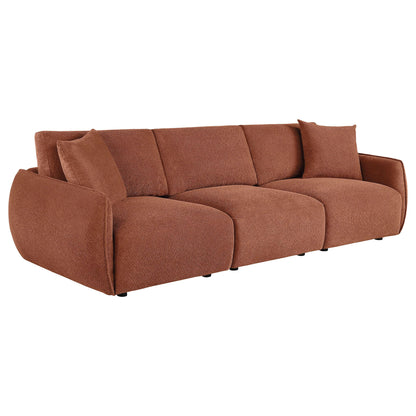 Elysia Fabric Upholstered Modular Lounge Sofa Coral