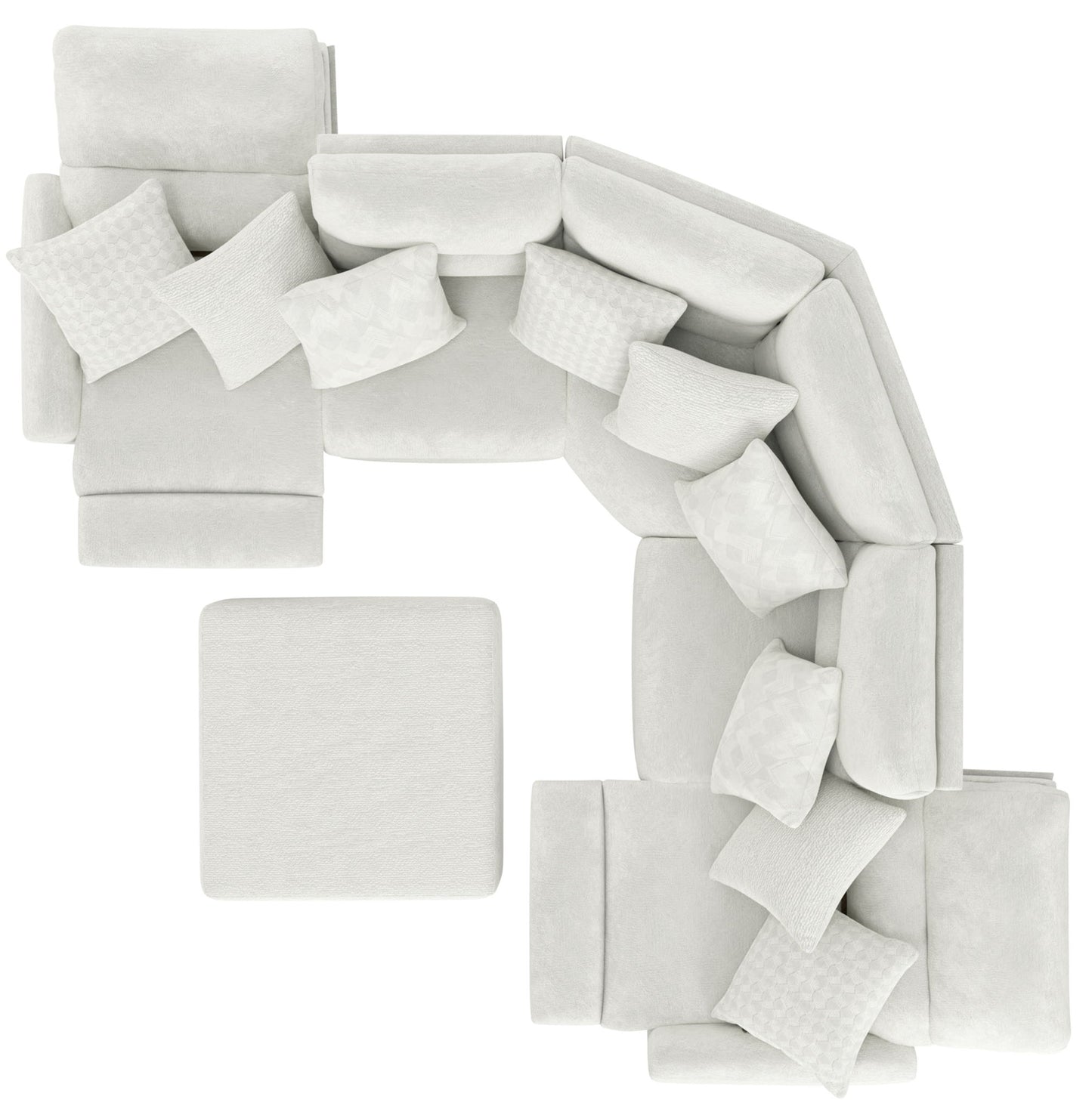 Majesty - Deep Seating Power Reclining Sectional And Ottoman