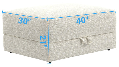 Jazzy - Storage Ottoman - Bone