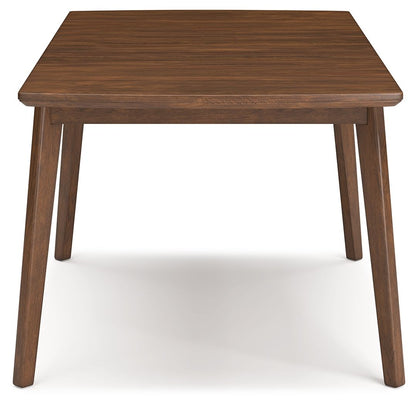 Lyncott - Rectangular Dining Room Butterfly Extension Table - Brown
