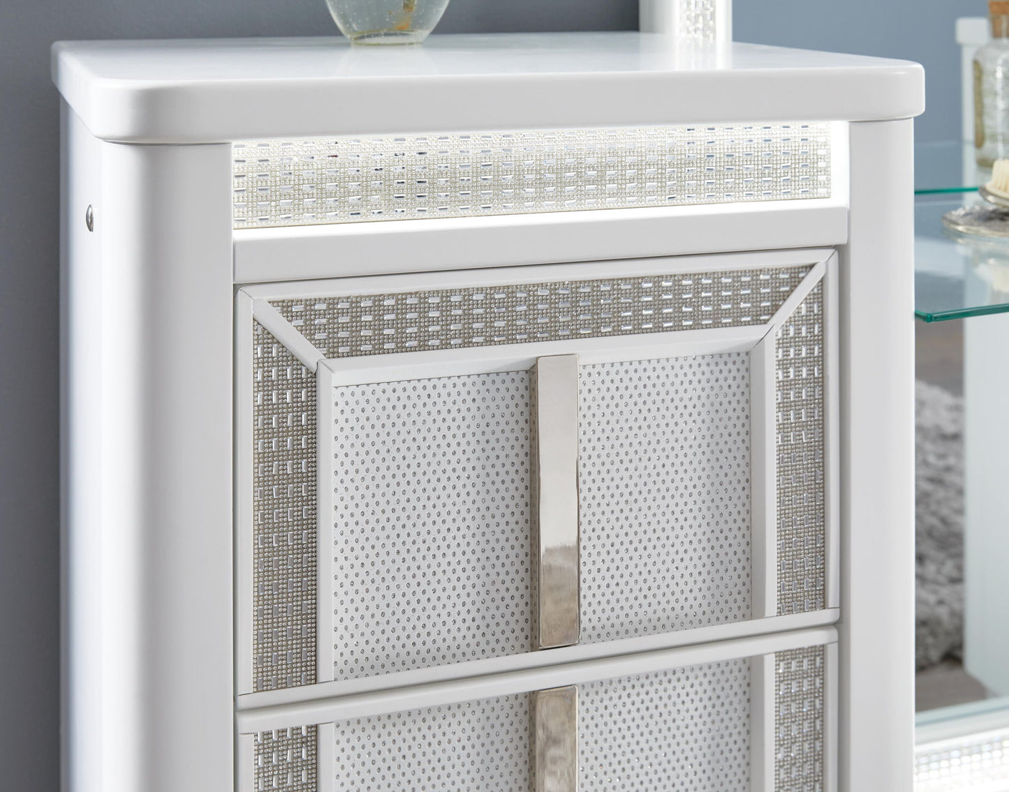Chalanna - Vanity With Mirror - White