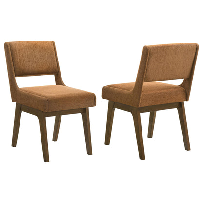 Galindo Upholstered Dining Side Chair Nutmeg (Set of 2)