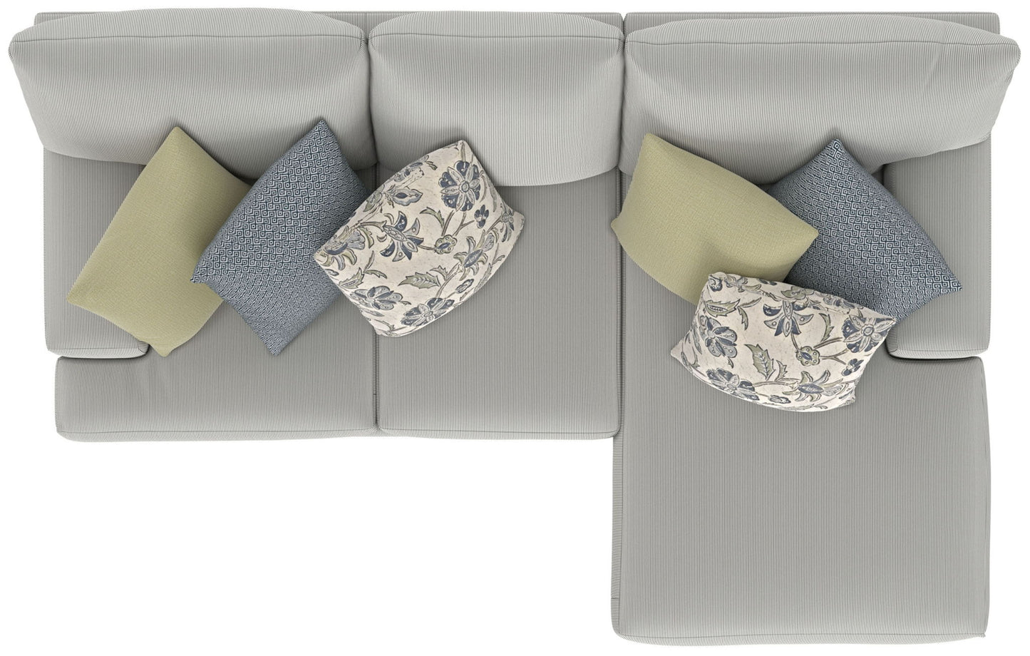 Stockbridge - Sectional With Comfort Coil Seating And 9 Accent Pillows Included