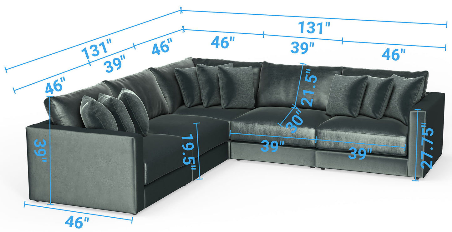 Remington - Modular Sofa - Pine