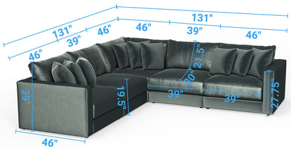 Remington - Modular Sofa - Pine