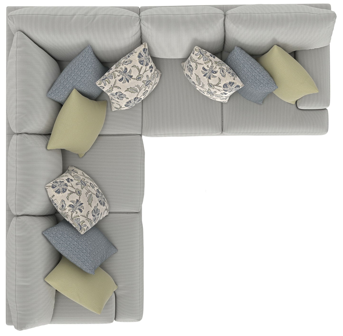 Stockbridge - Sectional With Comfort Coil Seating And 9 Accent Pillows Included