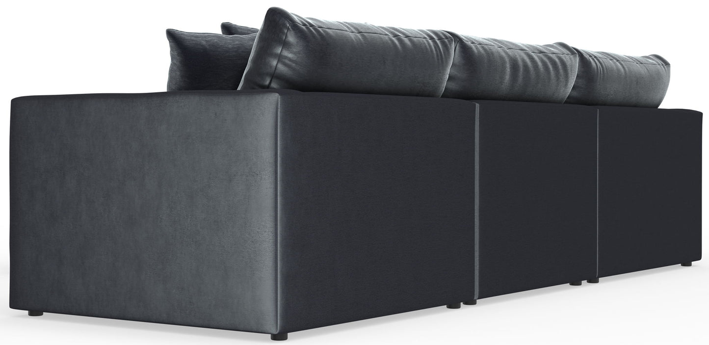 Remington - Modular Sofa And Cocktail Ottoman - Slate