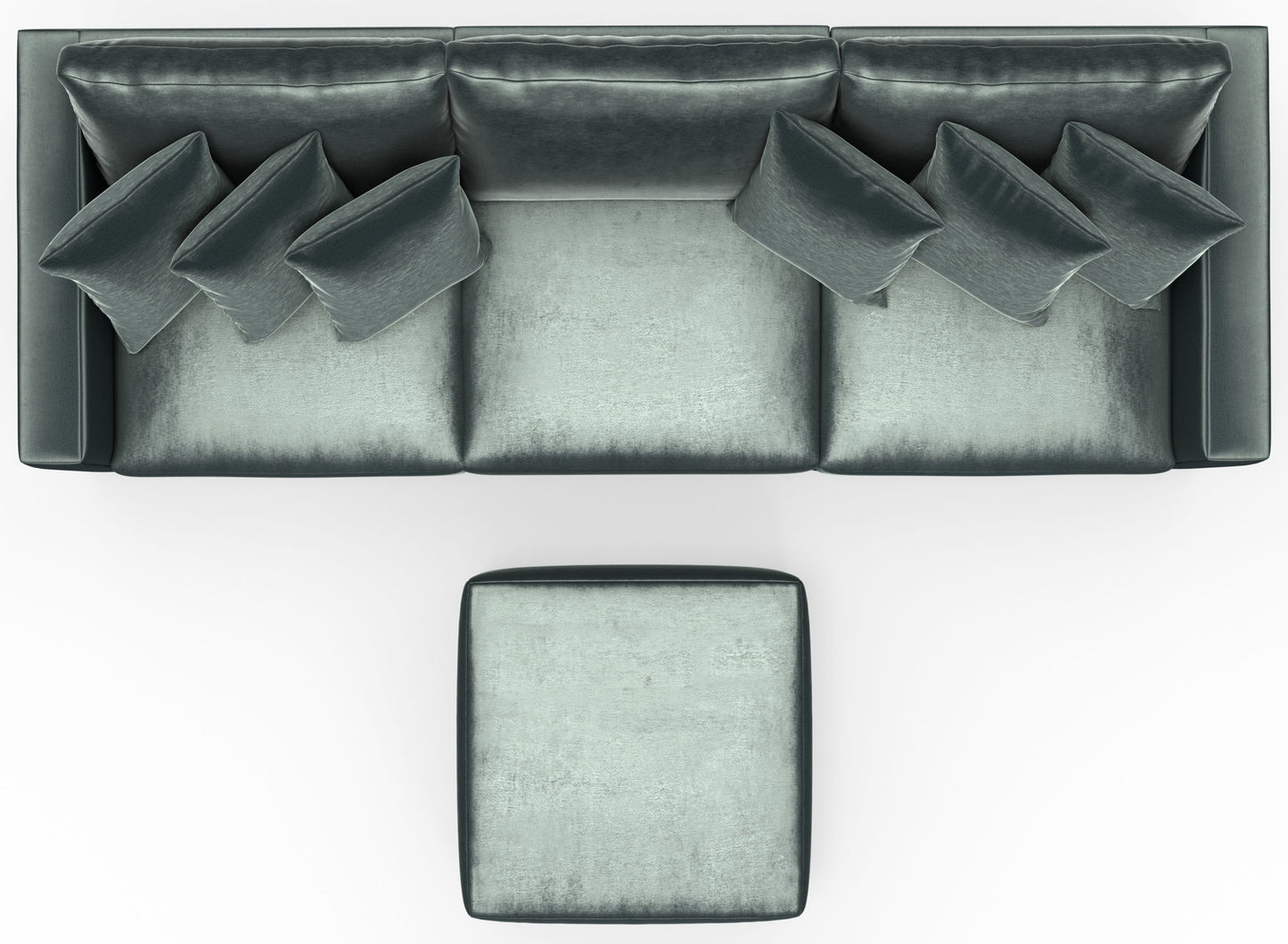 Remington - Modular Sofa And Cocktail Ottoman - Pine