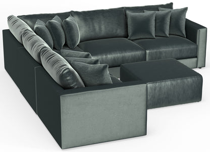Remington - Modular Sofa And Cocktail Ottoman - Pine