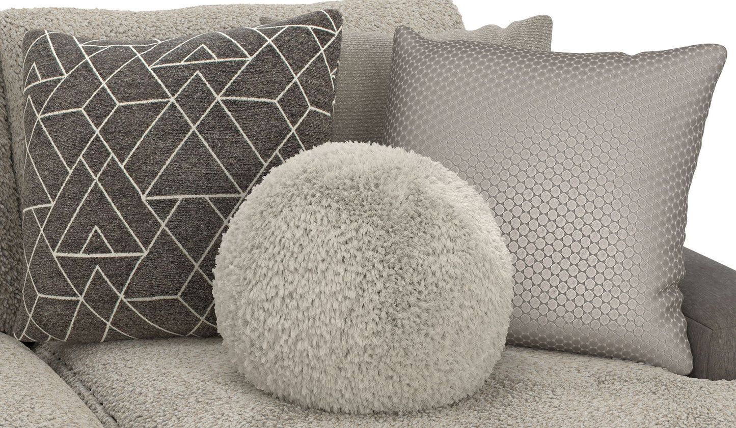 Canyon - 4 Piece Sectional With Cuddler Seat Cushions, Included Accent Pillows And Cocktail Ottoman (Right Side Facing Chaise) - Umber