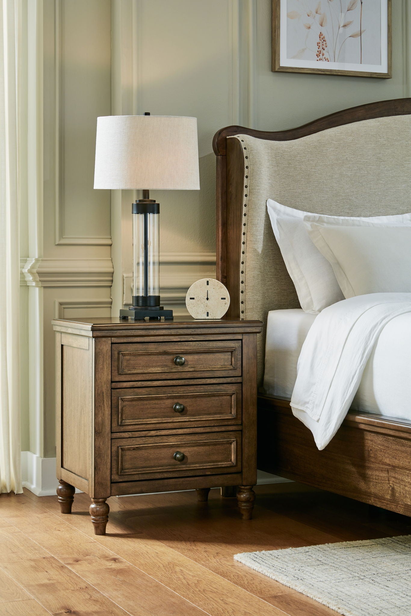 Sturlayne - Three Drawer Night Stand - Brown