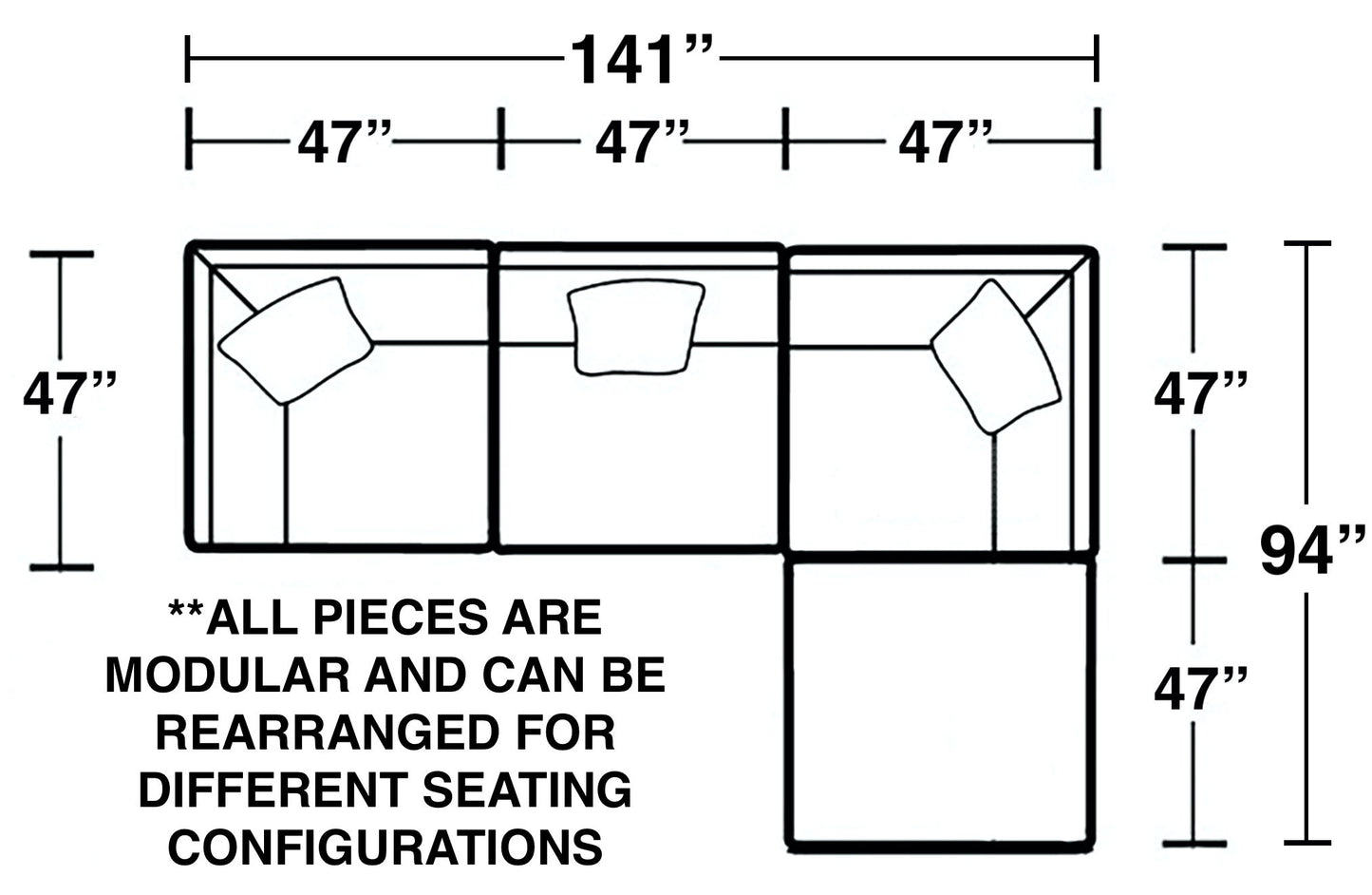 Posh - Modular Sectional And Ottoman