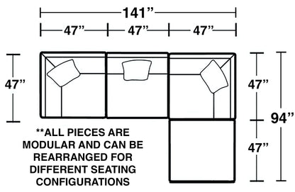 Posh - Modular Sectional And Ottoman
