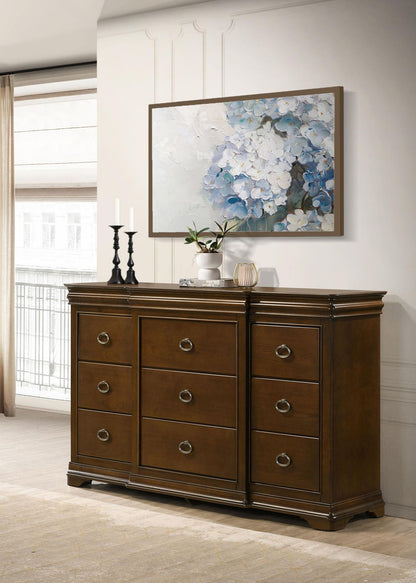 Garland 9-drawer Bedroom Dresser Cabinet Brown Cherry