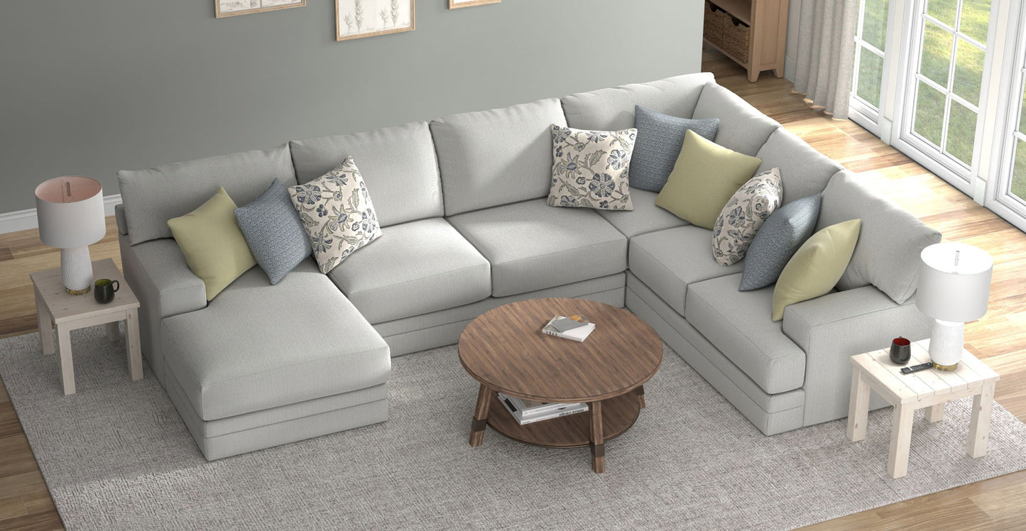Stockbridge - Sectional With Comfort Coil Seating And 9 Accent Pillows Included