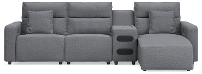 Modmax II - Reclining Sectional - Salt And Pepper