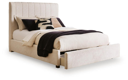 Brizmore - Queen Upholstered Storage Bed - Beige
