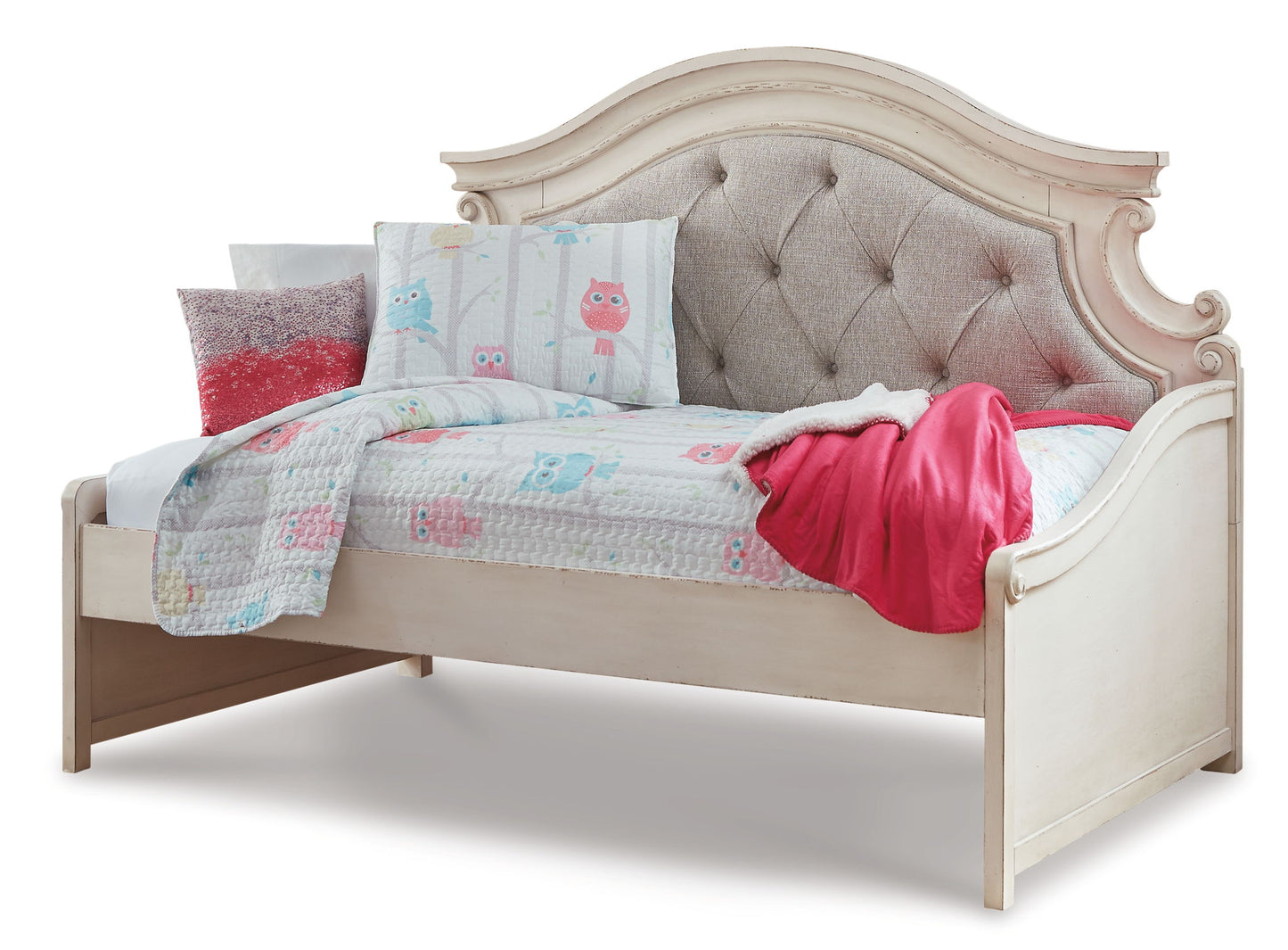 Realyn - Twin Day Bed With Storage - Chipped White
