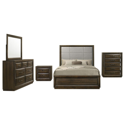 Atlas 5-piece Queen Bedroom Set Dark Oak