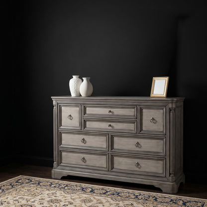 Cresswell 8-drawer Bedroom Dresser Weathered Taupe
