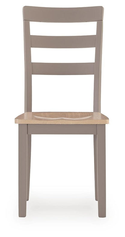 Harperfeld - Dining Room Side Chair (Set of 2) - Natural / Gray
