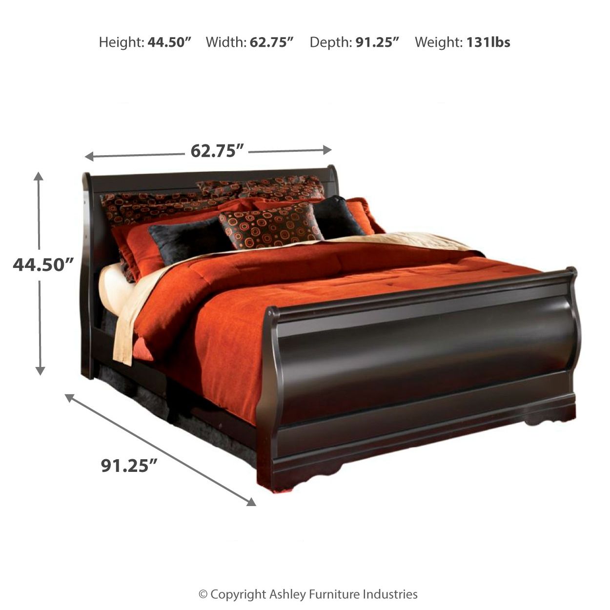 Huey Vineyard - Sleigh Bed