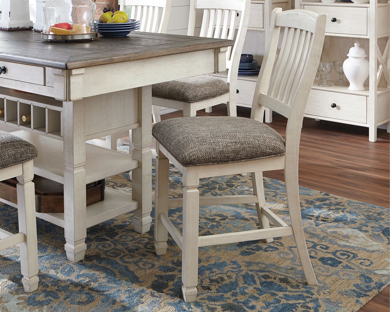 Bolanburg - Upholstered Barstool (Set of 2) - Beige