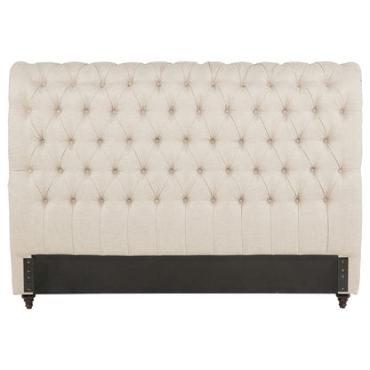 Devon 57-inch Upholstered Full Headboard Beige