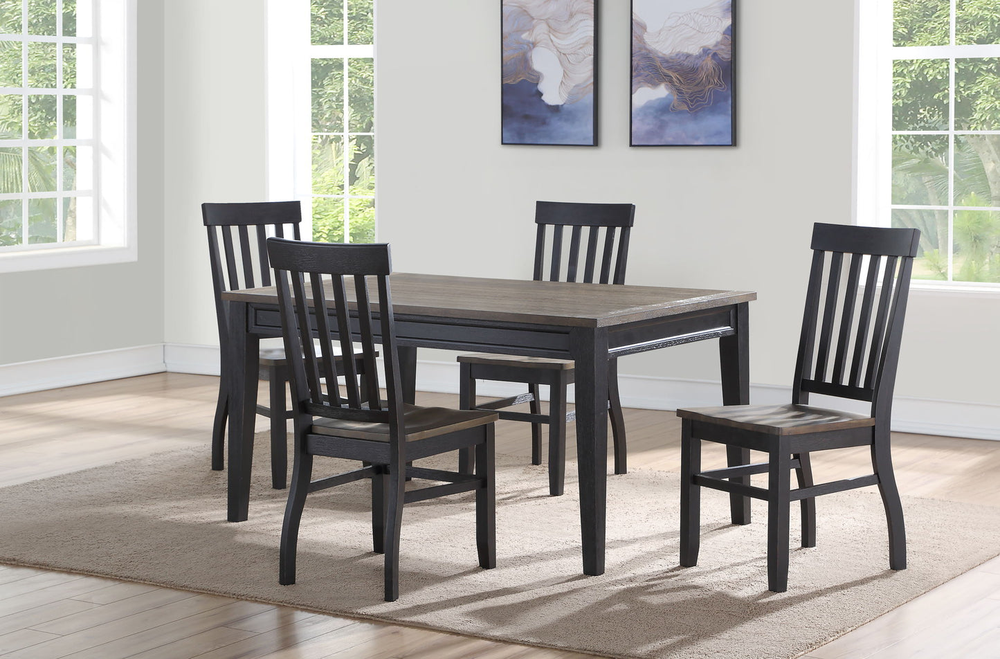 Raven - Noir Dining Table - Dark Brown