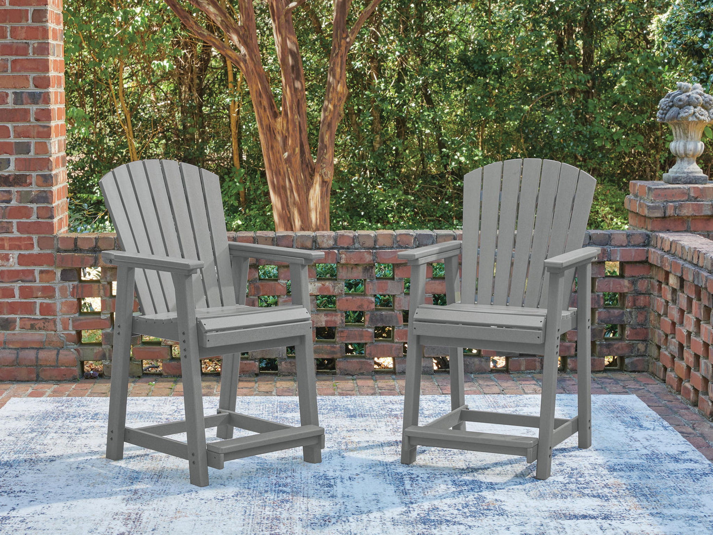 Sanctuary Beach - Barstool (Set of 2) - Dark Gray