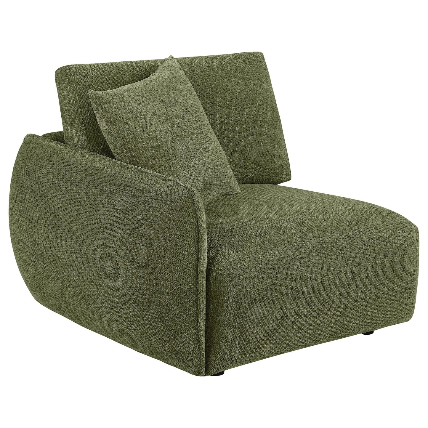 Elysia Fabric Upholstered Modular LAF Chair Green