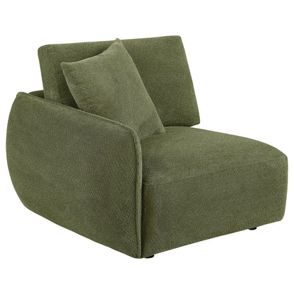 Elysia Fabric Upholstered Modular LAF Chair Green