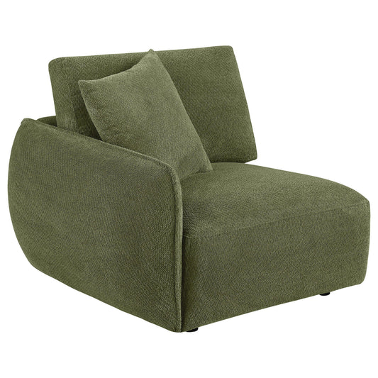 Elysia Fabric Upholstered Modular LAF Chair Green