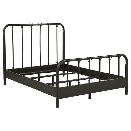 Rocco All Wood Water Pipe Open Frame Full Bed Dark Bronze
