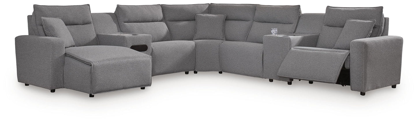 Modmax II - Reclining Sectional - Salt And Pepper