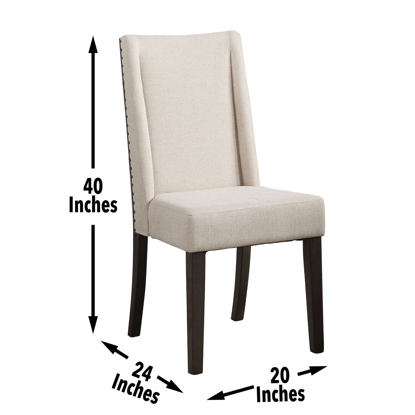 Napa - Upholstered Side Chair - Dark Brown