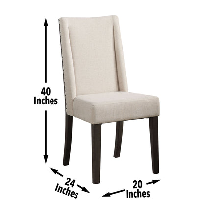 Napa - Upholstered Side Chair - Dark Brown