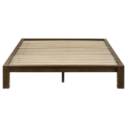Gislen Full Easy Assembly Wood Platform Bed Walnut