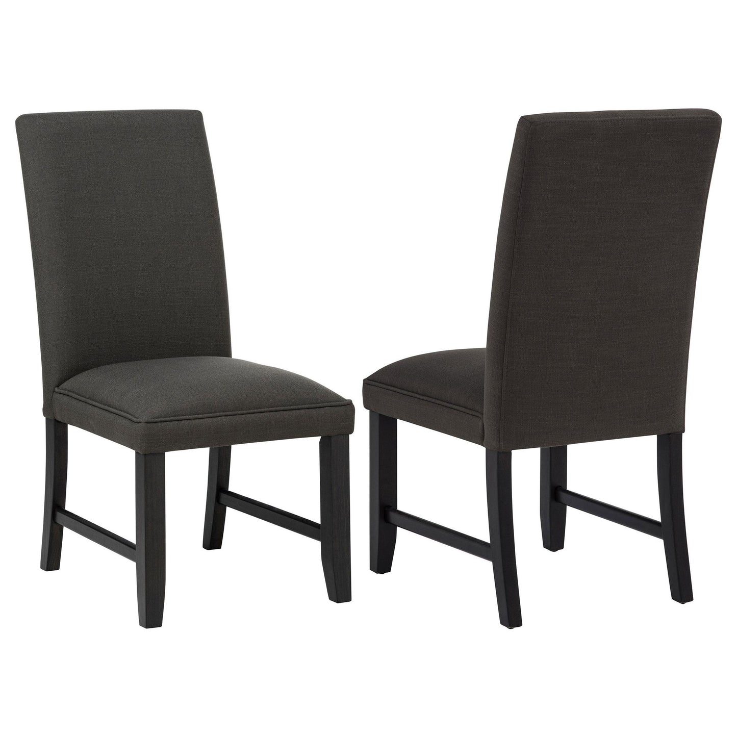 Berning Fabric Upholstered Parson Side Chair Charcoal (Set of 2)