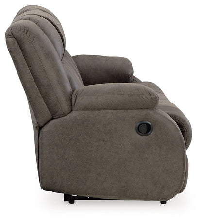First Base - Reclining Sofa - Gunmetal