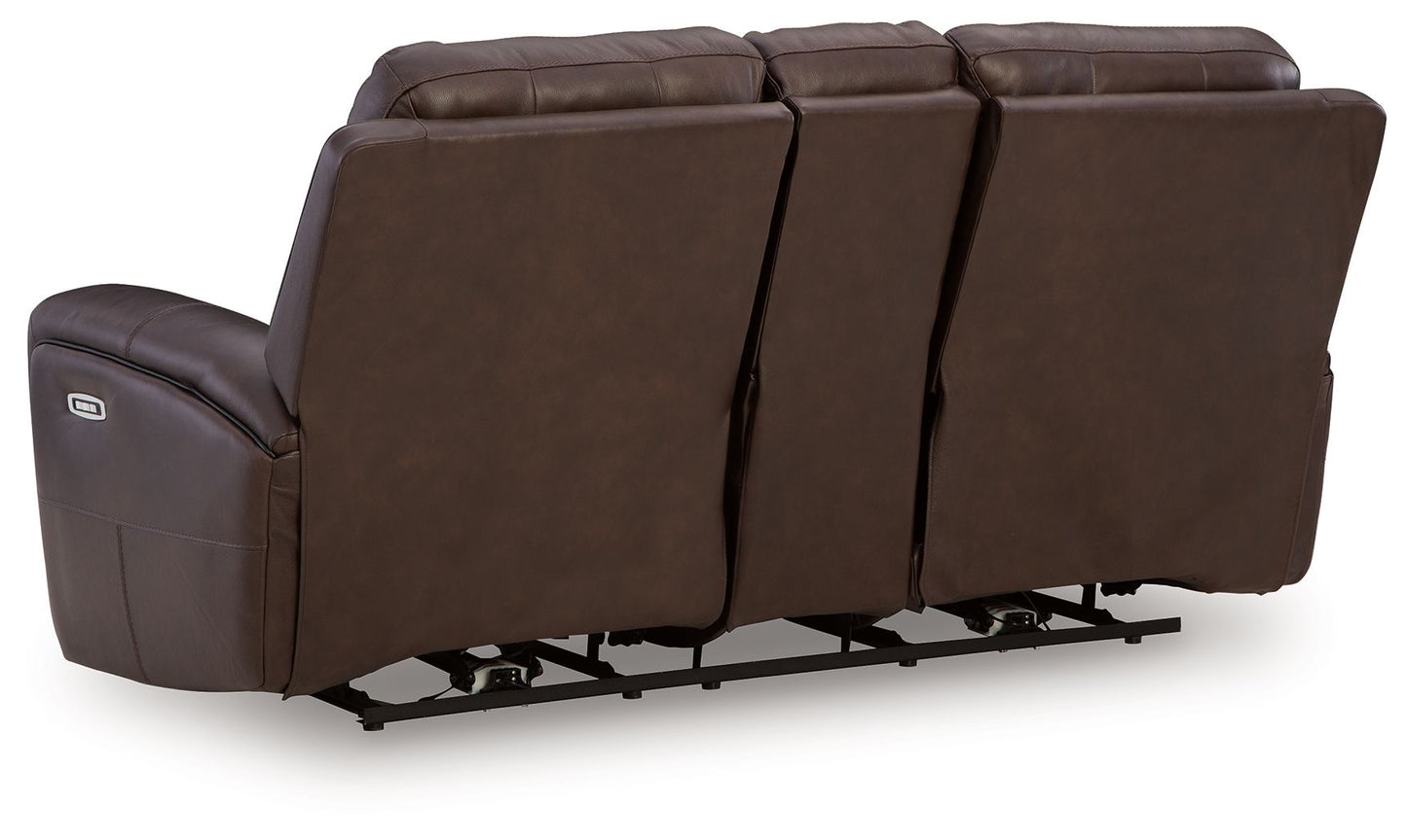 Gravier - Power Reclining Loveseat With Console / Adjustable Headrest - Cordova