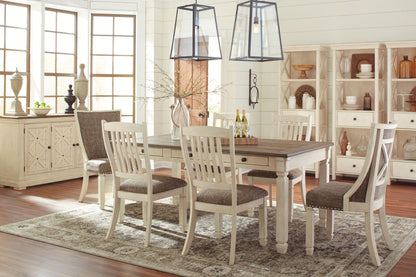 Bolanburg - Dining UPH Side Chair (Set of 2) - Rake Back - Brown / Beige