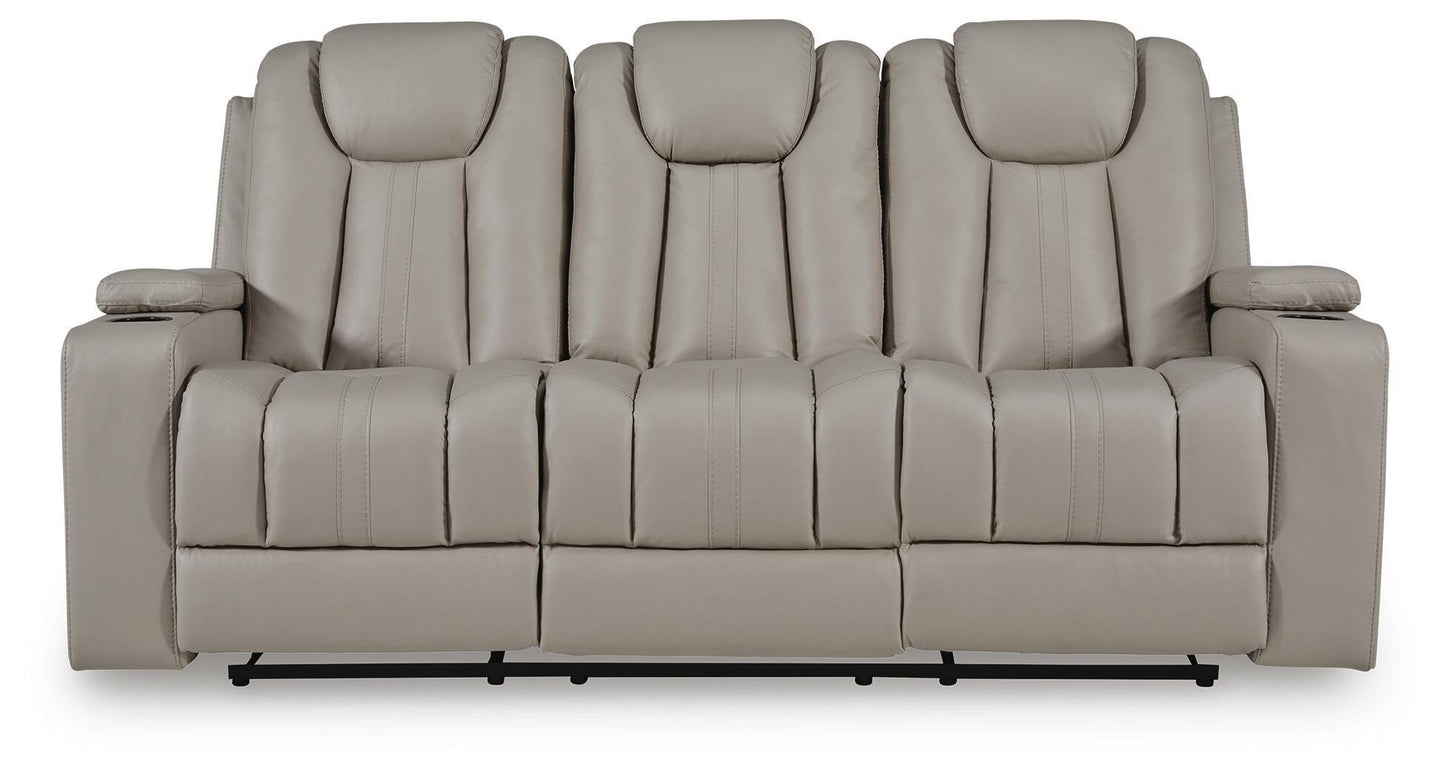 Elevate Edges - Reclining Sofa With Drop Down Table - Coin